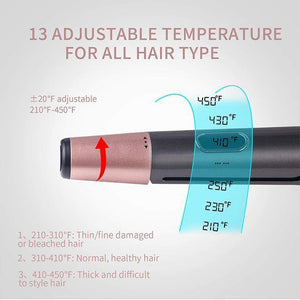 Glamour™ 2-in-1 Hair Curler and Straightener - Automatic Release Negative Ions - glamouressence.com