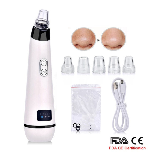 Blackhead Remover Face Deep Nose Cleaner T Zone Pore Acne Pimple Removal Vacuum Suction Facial Diamond Beauty Clean Skin Tool