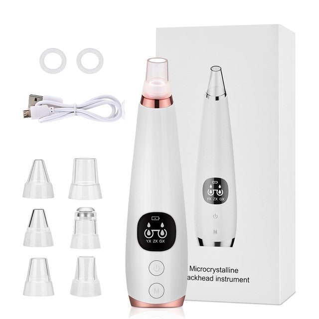 Blackhead Remover Face Deep Nose Cleaner T Zone Pore Acne Pimple Removal Vacuum Suction Facial Diamond Beauty Clean Skin Tool