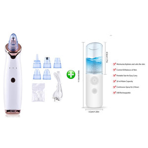 Blackhead Remover Face Deep Nose Cleaner T Zone Pore Acne Pimple Removal Vacuum Suction Facial Diamond Beauty Clean Skin Tool