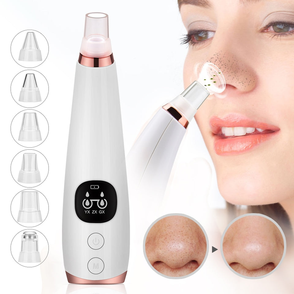 Blackhead Remover Face Deep Nose Cleaner T Zone Pore Acne Pimple Removal Vacuum Suction Facial Diamond Beauty Clean Skin Tool