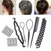 Donut Hair Maker Hairdressing Styling Tools Braiding Accessories for Women Girls Twist Hair Clip Disk Pull Hairpins Multi Style