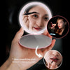 Double-Sided Lighted Makeup Mirror Portable LED Lighted Mini Circular Compact Travel 5x Magnification LED Handheld Oct