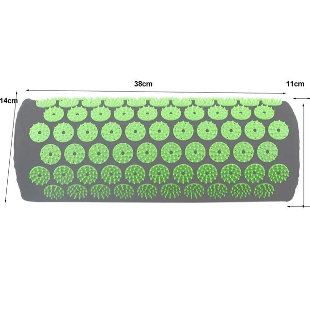 Massager Cushion Massage Yoga Mat Acupressure Relieve Stress Back Body Pain Spike Acupuncture Mat with Pillow