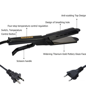 Professional Hair Straightener Four-gear Fast Warm-up Adjustment Ceramic Tourmaline Ionic Flat Hair Straighting Tool Dropshiping