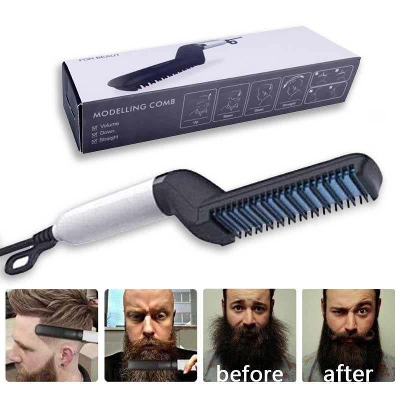 Multifunctional Beard & Hair Straightener & curler - glamouressence.com