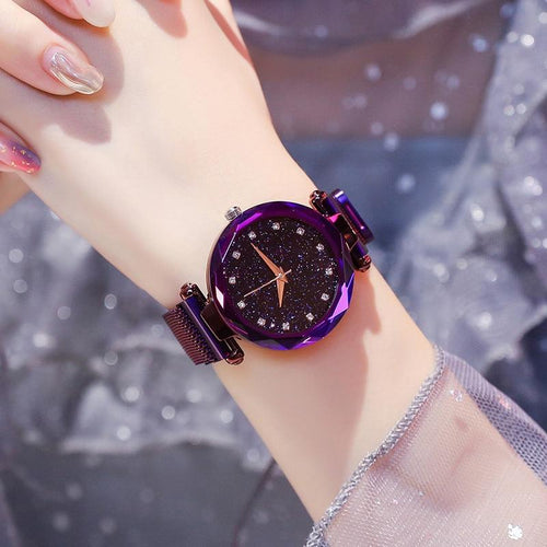 STARRYSKY™ Luxury Ladies Magnetic  Fashion Diamond Quartz Wristwatche